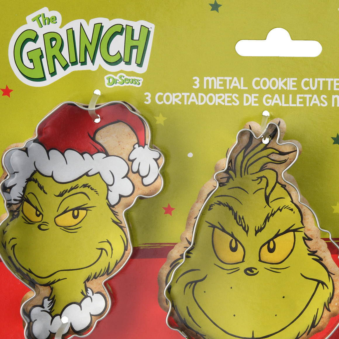 3 The Grinch Backförmchen aus Metall