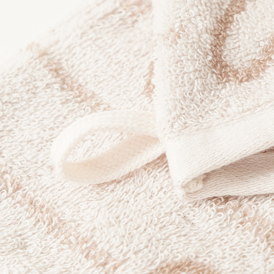 Waschhandschuh mit Herz-Allover