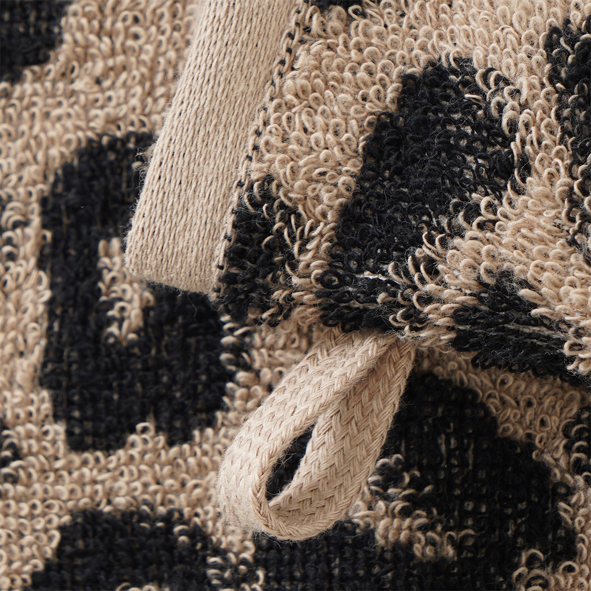 Waschhandschuh mit Leo-Muster