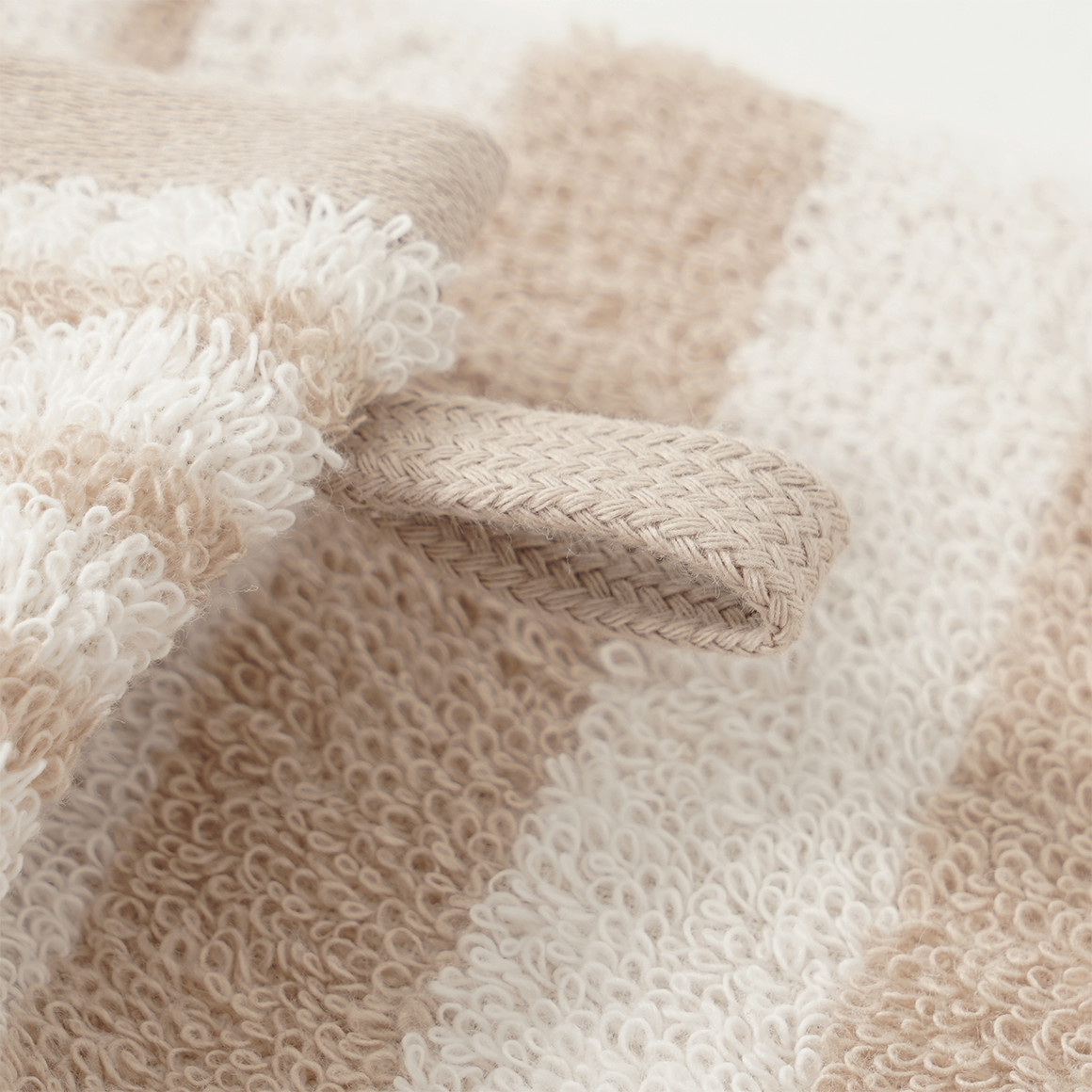 Waschhandschuh mit Streifenmuster