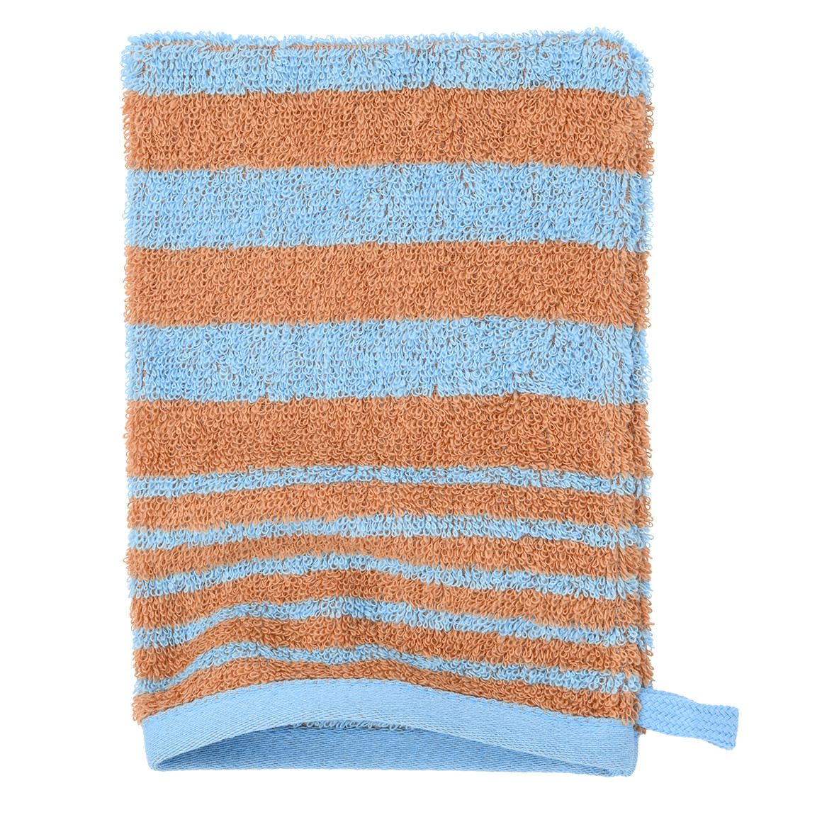 Waschhandschuh mit Streifenmuster