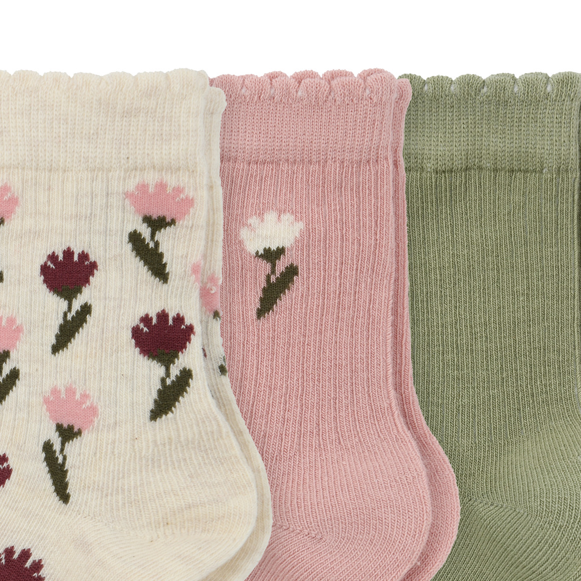Set van 3 paar babysokjes