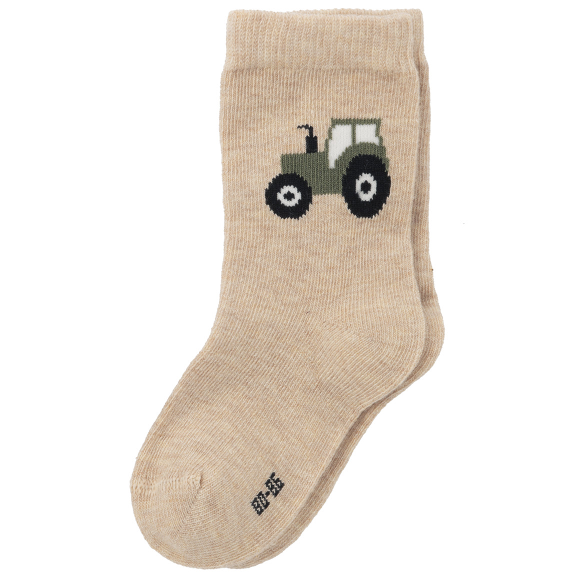 3 paar babysokjes met tractormotieven