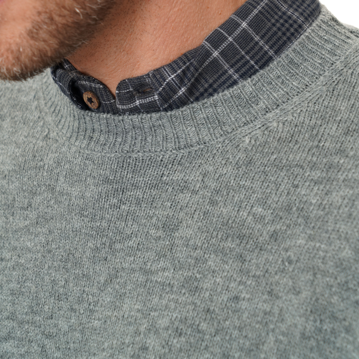 Herren Strickpullover mit Woll-Anteil