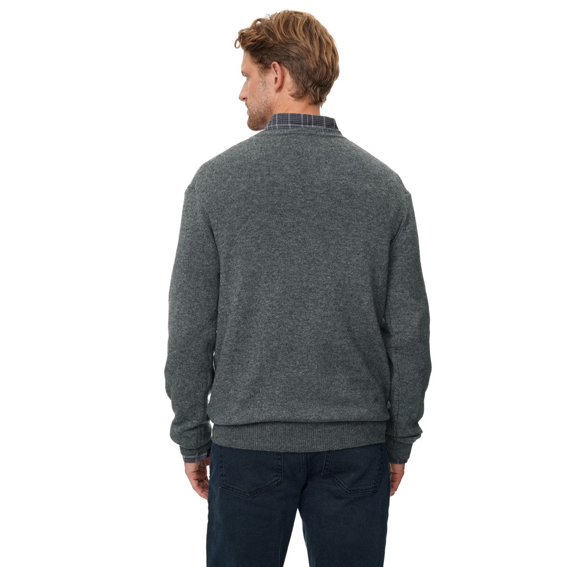 Herren Strickpullover mit Woll-Anteil