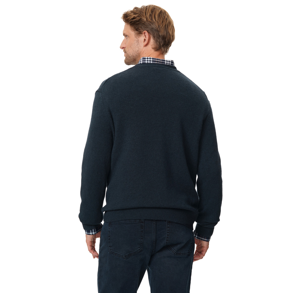 Herren Strickpullover mit Woll-Anteil