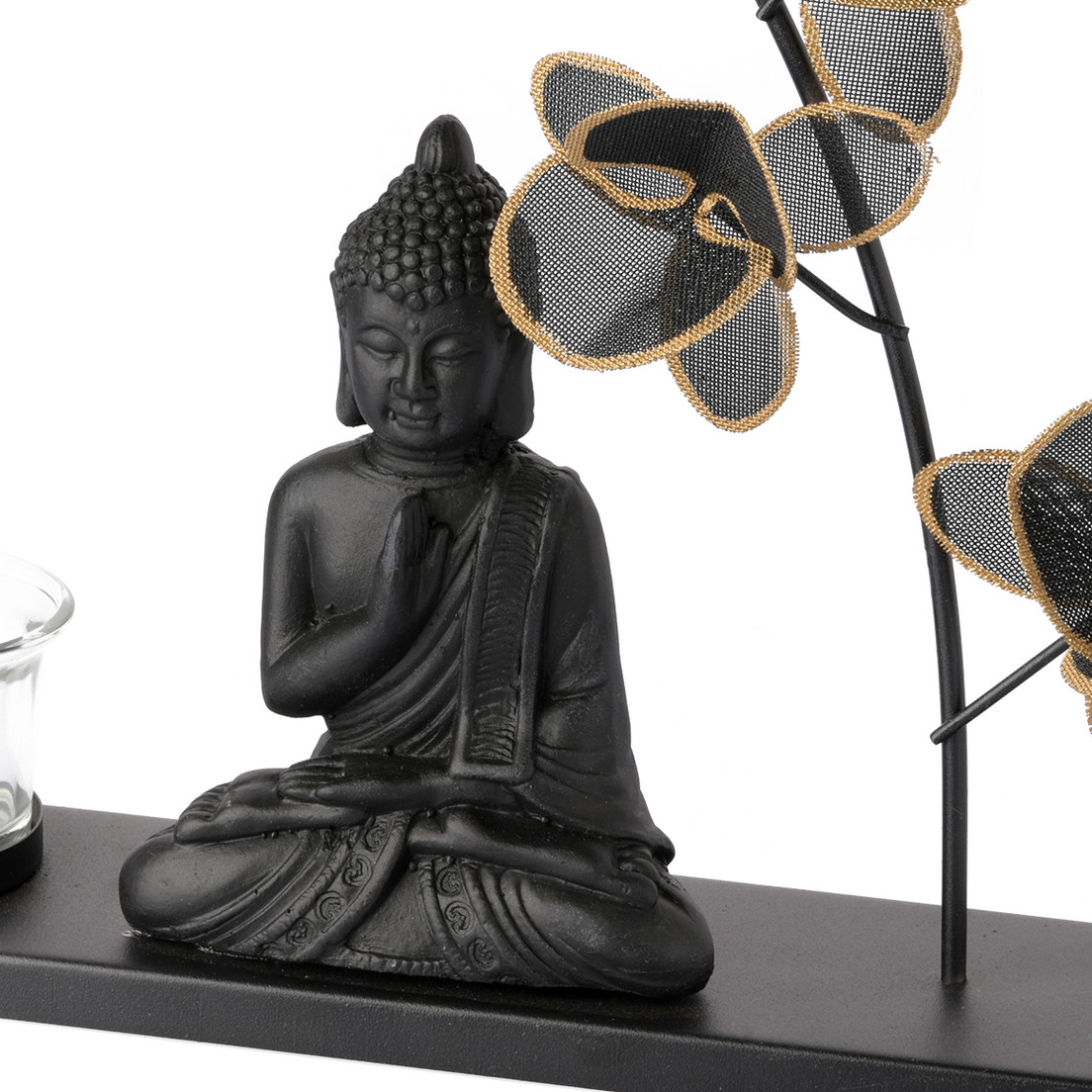 Teelichthalter mit Ernsting\'s Buddhafigur family 