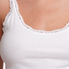 2 Damen Unterhemden mit Spitze