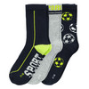 3 Paar Jungen Socken mit Fußball-Motiven