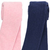 2 Mädchen Frottee-Leggings mit Baumwolle