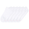 6 Paar Damen Sneaker-Socken unifarben weiss