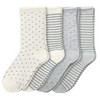 4 Paar Damen Socken mit Effektgarn
