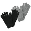 2 Paar Damen Handschuhe im Set schwarz / grau