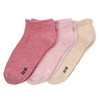 3 Paar Mädchen Sneaker-Socken meliert