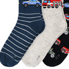 3 Paar Jungen Socken mit Fahrzeug-Motiven