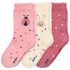3 Paar Baby Socken mit Wellenbündchen