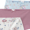 3 Mädchen Pantys mit floralem Dessin