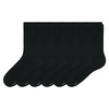 6 Paar Damen Socken unifarben schwarz
