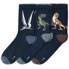 3 Paar Jungen Socken mit Dino-Motiven