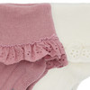 2 paar Newborn sokken met ruches