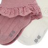 2 paar Newborn sokken met ruches