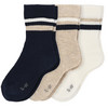 3 Paar Baby Socken mit Rippbündchen