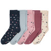 5 Paar Mädchen Socken mit Herzen