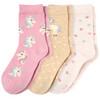 3 Paar Mädchen Socken mit Einhorn-Motiven