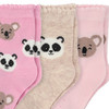 3 Paar Mädchen Socken mit Tier-Motiven