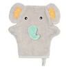 Waschhandschuh Elefant hellgrau