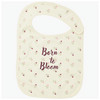 3 Baby Lätzchen mit Blumen-Motiven