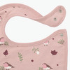 3 Baby Lätzchen mit Blumen-Motiven