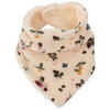 Baby Winter-Bandana mit Plüsch-Futter creme