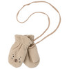 Fleece-wanten voor baby's met pluche voering beige