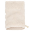 Waschhandschuh mit grafischer Struktur creme