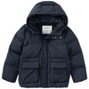 Kinder Pufferjacke in Unifarben dunkelblau