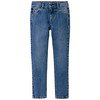 Slim-fit jeans voor jongens met used-wassing