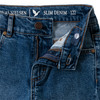 Slim-fit jeans voor jongens met used-wassing