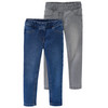 2 Mädchen Jeggings mit Stretch-Bund