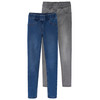 2 Mädchen Jeggings mit Stretch-Bund