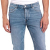 Heren regular jeans met used-washing
