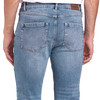 Heren regular jeans met used-washing
