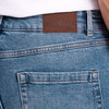 Heren regular jeans met used-washing