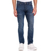 Heren regular jeans met used-washing