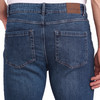 Heren regular jeans met used-washing