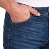 Heren regular jeans met used-washing