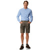 Leren herenbroek met stiksel