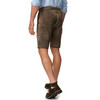 Leren herenbroek met stiksel
