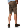 Leren herenbroek met stiksel