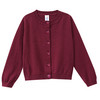 Mädchen Strickjacke unifarben